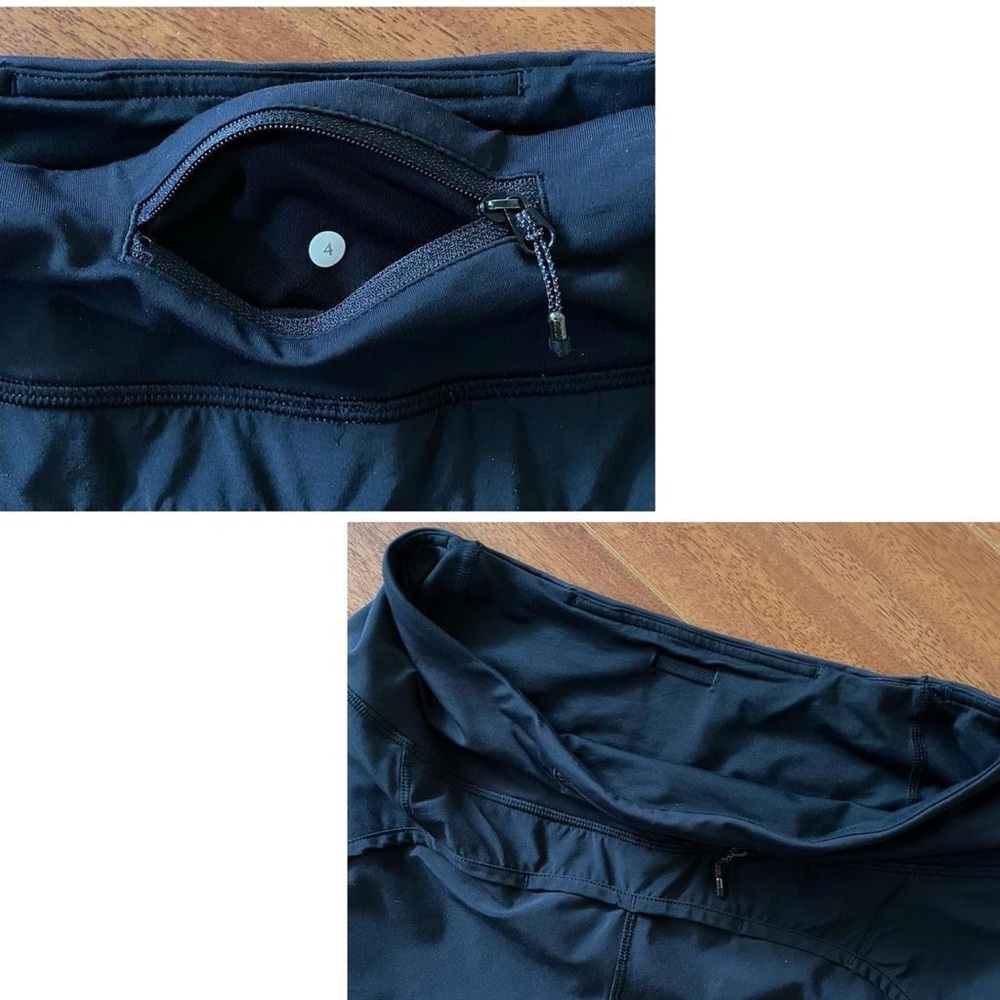 Lululemon Black Running Shorts - Size 4 - Picture 6 of 8